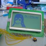 Little Tux on a LCD